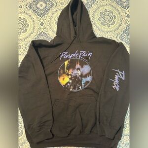 Gildan Black Hoodie with Purple Graphic